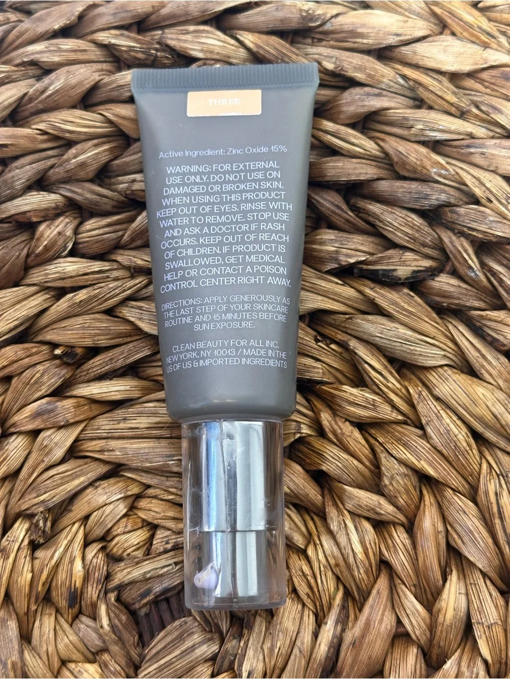 NWOB Saie Slip Tint Shade 3 Lightweight Tinted Moisturizer Mineral Zinc SPF 35